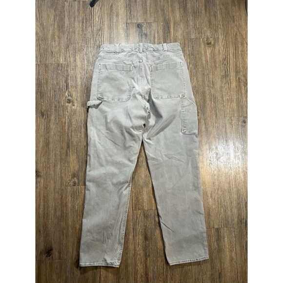 Abercrombie & Fitch Men's Stretch Fit Olive Green Carpenter Pants Size 30x32 - Picture 7 of 10